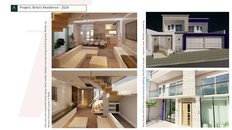 Brito Residence — original portfolio board, page 6.