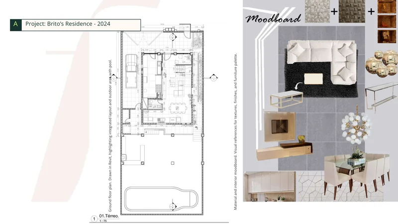 Brito Residence — original portfolio board, page 7.