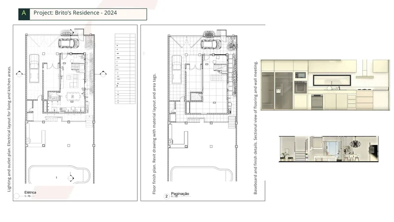 Brito Residence — original portfolio board, page 8.