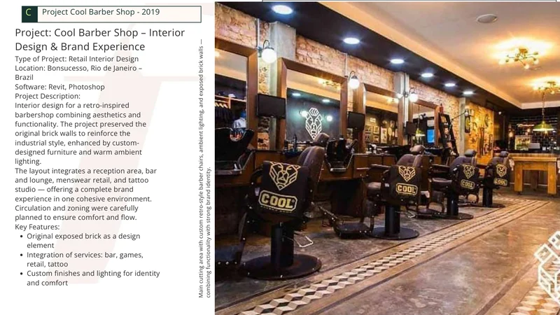 Cool Barber Shop — prancha original do portfólio, página 14.